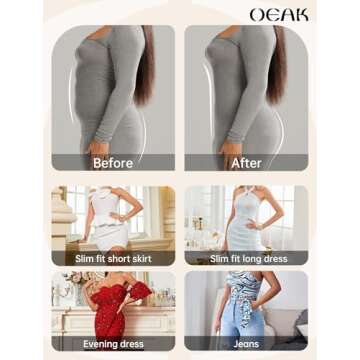 OEAK Women's Seamless High Waisted Tummy Control Shapewear