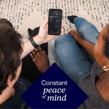 Nanit Breathing Wear Baby Pajamas – 100% Cotton, Double Zipper, Non-Slip Footed PJs - Works with Nanit Pro Baby Monitor to Track Breathing Motion Sensor-Free, Size 6-9 Months, Pebble Grey