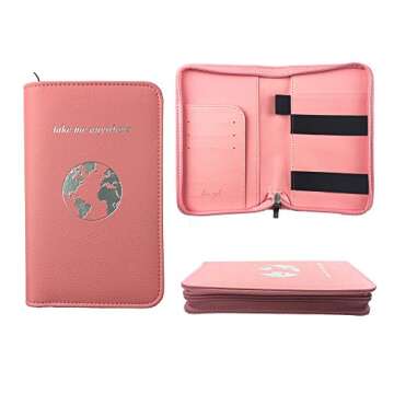 Phone Charging Passport Holder with Power Bank