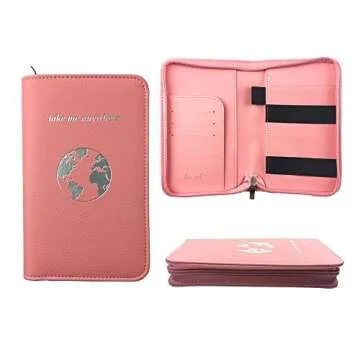Phone Charging Passport Holder with Power Bank