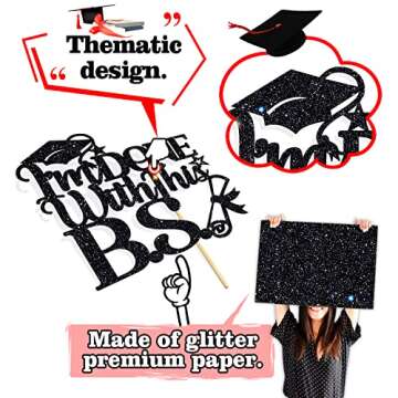 I'm Done With This B.S. Cake Topper for Graduation 2025