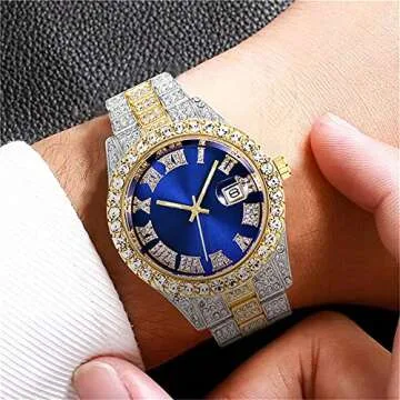 SENRUD Unisex Crystal Watch - Fashionable and Adjustable