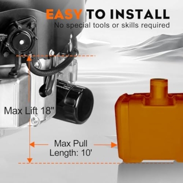 Hipa Fuel Pump for John Deere mowers - Quick Installation