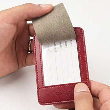 Premium Teskyer Luggage Tags for Secure Traveling
