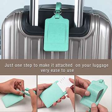 Premium Teskyer Luggage Tags for Secure Traveling