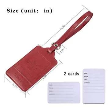 Premium Teskyer Luggage Tags for Secure Traveling