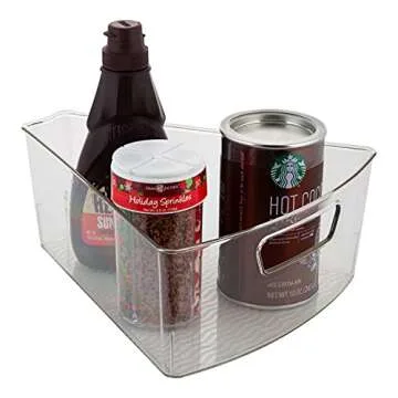 Kitchen Details 2 Pack Lazy Susan Bin | Triangular Pantry Organizer | Corner Cabinet | Handle | Spic...