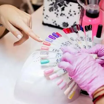 Allstarry 200 Pcs Clear Nail Swatch Sticks with Ring and Numbered Tips Roundhead Shaped Nail Art Polish Display Tips, False Nail Sample Sticks, Sacks of Transparent Nail Practice-Tips for Manicure