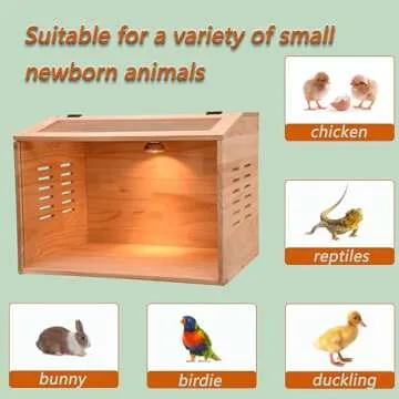 Brooder Box for Chicks,3-8 Chicken Brooder Heater, Chicken Brooders for Baby Chicks with Heaters Poultry Heater for Chicks Ducks Quail Birds