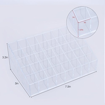 Benbilry Lipstick Organizer with 40 Slots for Cosmetics