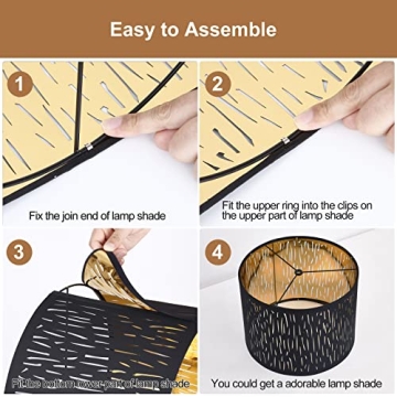 Stylish Black Drum Lampshades Set of 2 | Versatile Lighting Decor