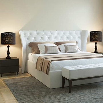 Stylish Black Drum Lampshades Set of 2 | Versatile Lighting Decor