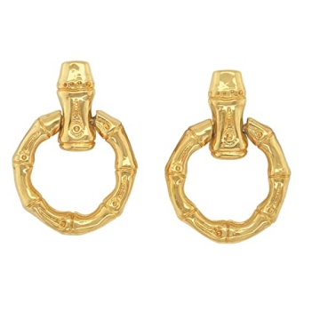 HESSAWELL Vintage Gold Hoop Dangle Earrings - Timeless Fashion Jewelry