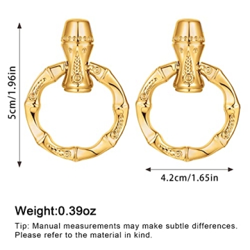 HESSAWELL Vintage Gold Hoop Earrings for Women