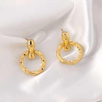 HESSAWELL Vintage Gold Hoop Earrings for Women