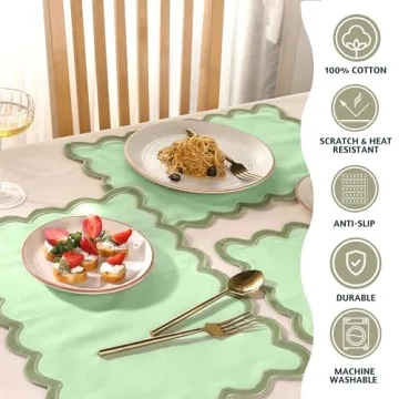 Folkulture Cotton Placemats Set of 4 Boho Style