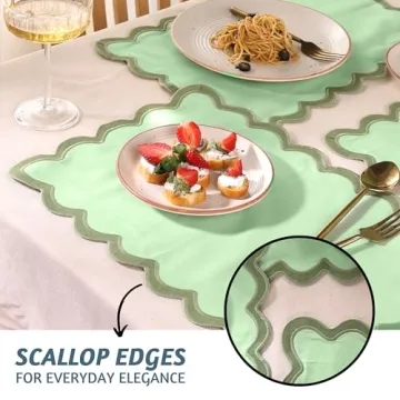 Folkulture Cotton Placemats Set of 4 Boho Style