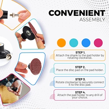 2 Inch Disc Pad Holder for Quick Change Sanding Tools