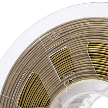 Gizmo Dorks 1.75mm Metal Bronze Filament, 1 kg for 3D Printers