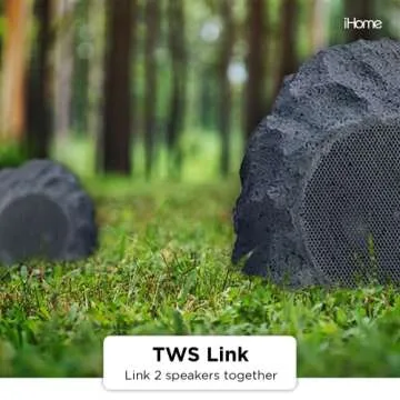 iHome Rock Speakers - Waterproof and Wireless for Outdoors