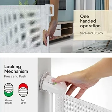 BabyBond Retractable Baby Gate, 55" Extra Wide and Tall