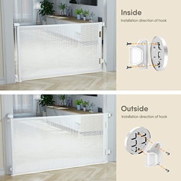 BabyBond Retractable Baby Gate, 55" Extra Wide and Tall