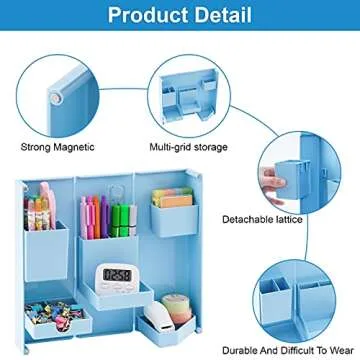 Marbrasse Foldable Pencil Organizer with Magnetic Closure