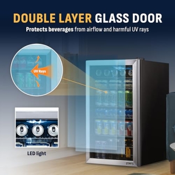 NewAir Mini Beverage Refrigerator with Adjustable Shelves