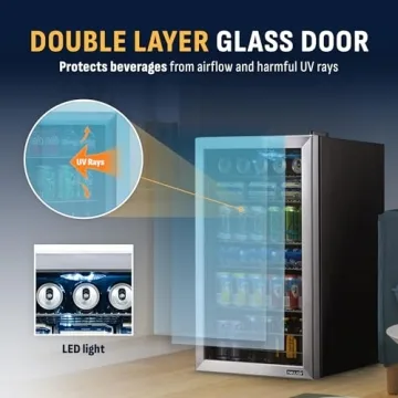 NewAir Mini Beverage Refrigerator with Adjustable Shelves