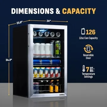 NewAir Mini Beverage Refrigerator with Adjustable Shelves