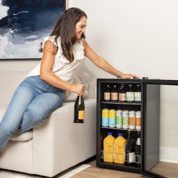 NewAir Mini Beverage Refrigerator with Adjustable Shelves