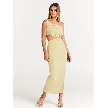 Stunning ANRABESS One Shoulder Bodycon Maxi Dress