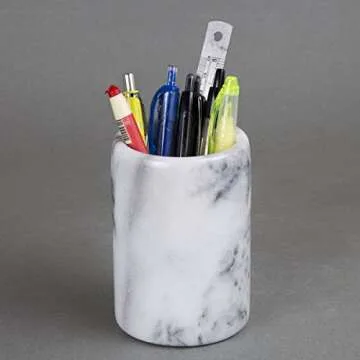 Elegant Creative Home Marble Pen Pencil Holder for Desk