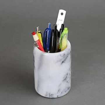 Elegant Creative Home Marble Pen Pencil Holder for Desk