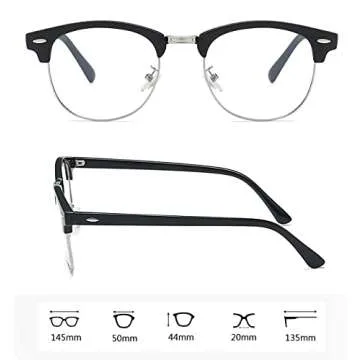 Tanlys 2 Pack Blue Light Blocking Glasses for Computer Eye Strain [Dry Eye & Sour Eye]