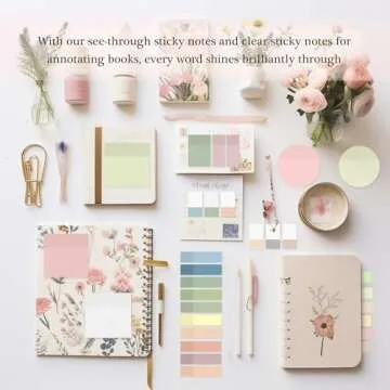 Transparent Sticky Notes,920 Sheets Waterproof Clear Sticky Notes,Clear Post It Notes Transparent for Bible Study Supplies,Office School Supplies,Book Annotation