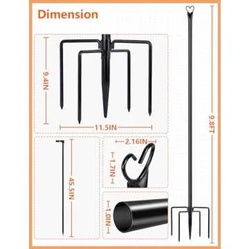 LOPANNY String Light Poles - Perfect for Outdoor Events