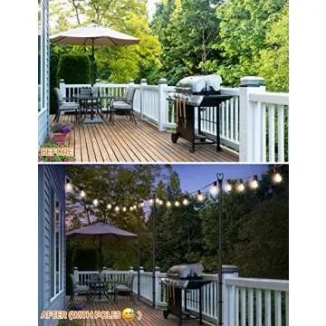 LOPANNY String Light Poles - Perfect for Outdoor Events