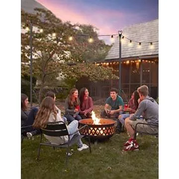 LOPANNY String Light Poles - Perfect for Outdoor Events