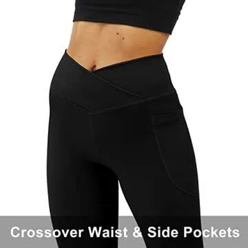 COPYLEAF Flare Yoga Pants with Pockets for Women