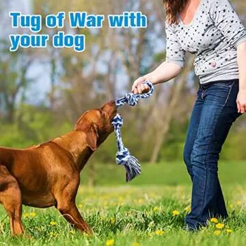 Durable UPSKY Dog Rope Toys for Dental Care & Fun
