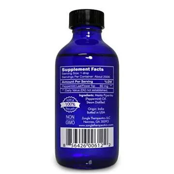 Zongle Therapeutics 100% Pure Food Grade Peppermint Oil