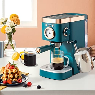 ComSaf 14oz Elegant Glass Coffee Mugs Set - Gift Ready