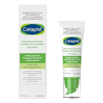 Cetaphil Daily Facial Moisturizer with Sunscreen SPF 50+ - Hydration & Protection