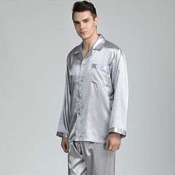 Men's Stylish Satin Pajamas Set - Comfort & Elegance
