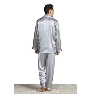 Men's Stylish Satin Pajamas Set - Comfort & Elegance