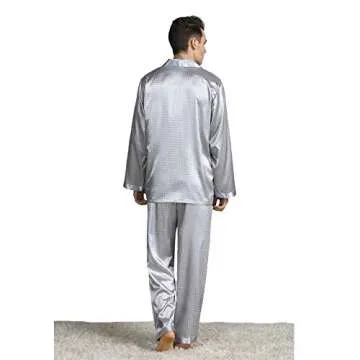 Men's Stylish Satin Pajamas Set - Comfort & Elegance
