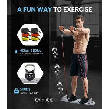 Portable 20-in-1 Push Up Board for Home Workouts