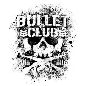 Adult Mens/Unisex New Japan Pro Wrestling Bullet Club Soft HQ Tee - White
