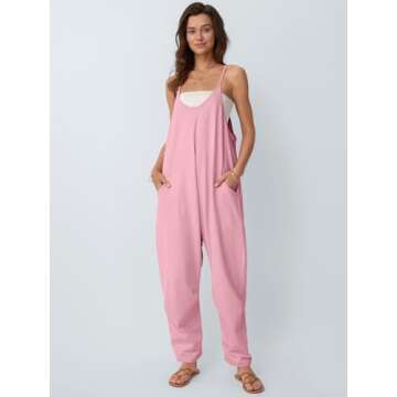 AUTOMET Jumpsuits for Women Casual Summer Outfits Rompers Comfy Beach Vacation Trendy Overalls Jumpe...